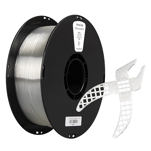 【送料無料】3Dプリンター TPUフィラメント 64D 1.75mm径 正味量1KG(2.2LB) 寸法精度+/-0.05mm 柔軟性も耐久性も優れる新型素材 透明色