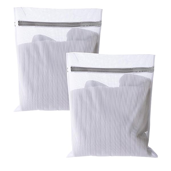 【送料無料】洗濯ネット ランドリーネットバッグ (50cmx60cm 2枚入り) 角型 細かい網目 メッシュ 丈夫 耐久性 型崩れ防止 絡み防止 衣類損傷防止 ...