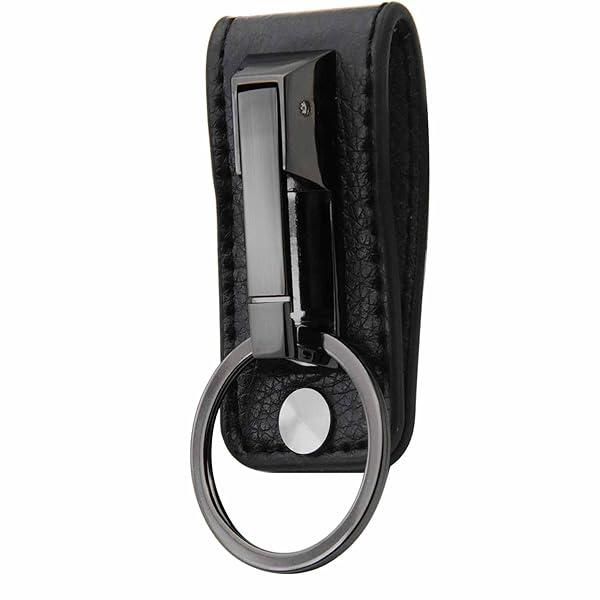 【送料無料】ベルトキーホルダー メンズ ベルトループ 革 人気 車キーリング バイク鍵 キーチェーンキ..