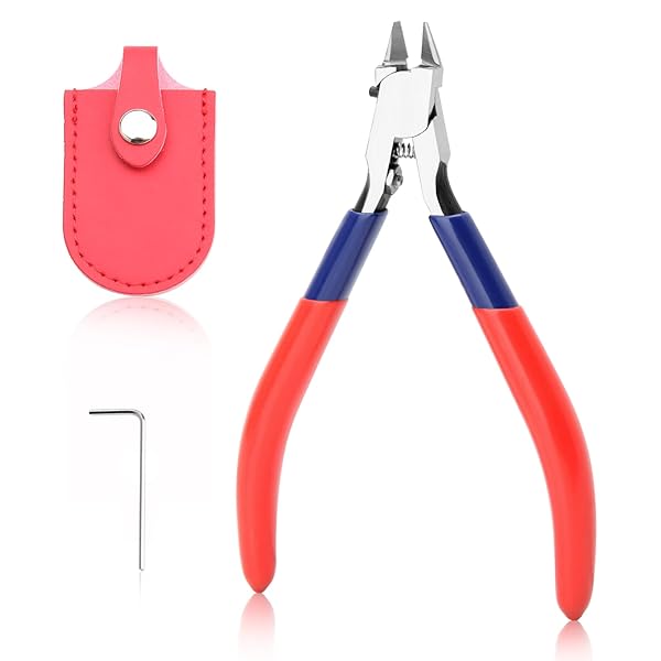 【送料無料】片刃ニッパー プラモデル 薄刃 プラスチックニッパー ゲートカット ガンプラ プラスチック専用ニッパー 保管カバー付き プロ ホビー 工具