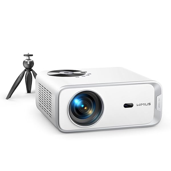 【送料無料】【Android TV搭載】 プロジェクター 小型【電動フォーカス＆自動台形補正& 高輝度750ANSI 】三脚スタンド付き WIFI6 Bluetooth5.2 リアル1080P 4K対応 ズーム機能 モバイル 内蔵HiFiスピーカー