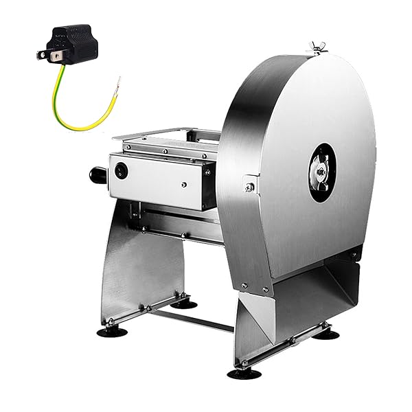 【送料無料】電動スライサー 業務用 厚さ0-10mm調整 野菜 果物 レモン きゅうり ポテト 人参 ...