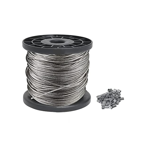 【送料無料】落下防止 ワイヤーロープ ステンレスワイヤー 直径2 mm 長さ100 m 物干しロープ ...