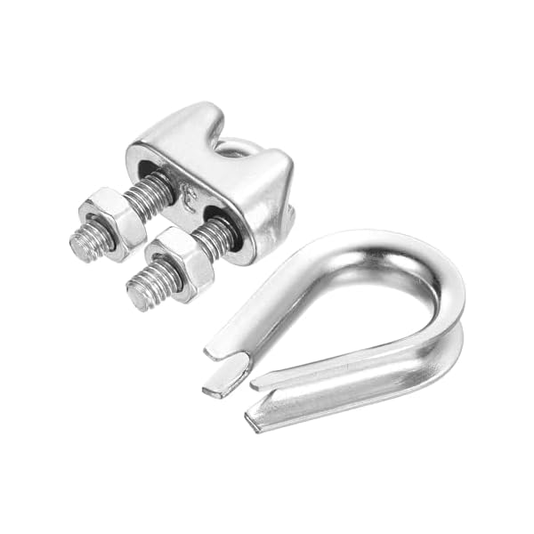 【送料無料】3 mm ワイヤーロープキット 40個 M3 ワイヤーロープケーブルクランプとステンレス ...