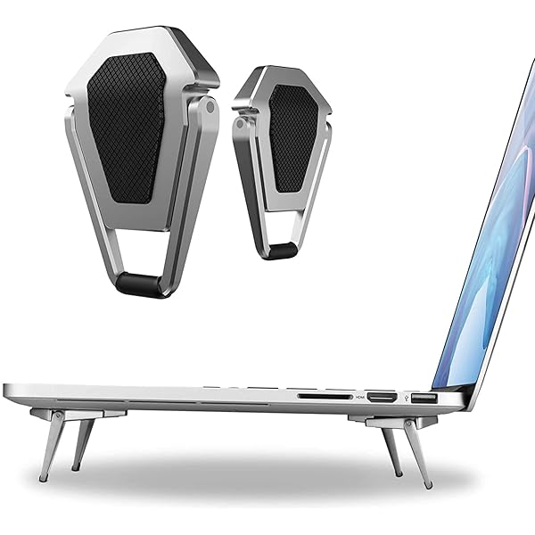 【送料無料】ノートパソコン スタンド-冷却 貼り付け型 強い粘着力 pcスタンド 軽量 持ち運び便利 放熱..