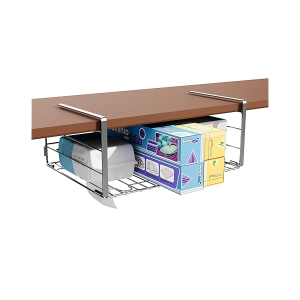 【送料無料】キャビネット下ティッシュ棚、304ステンレス懸架式錫箔紙棚、仕切り板下物入れかご、棚下ハンガー、設置しやすい?台所、食品貯蔵室、キャビネットに適している