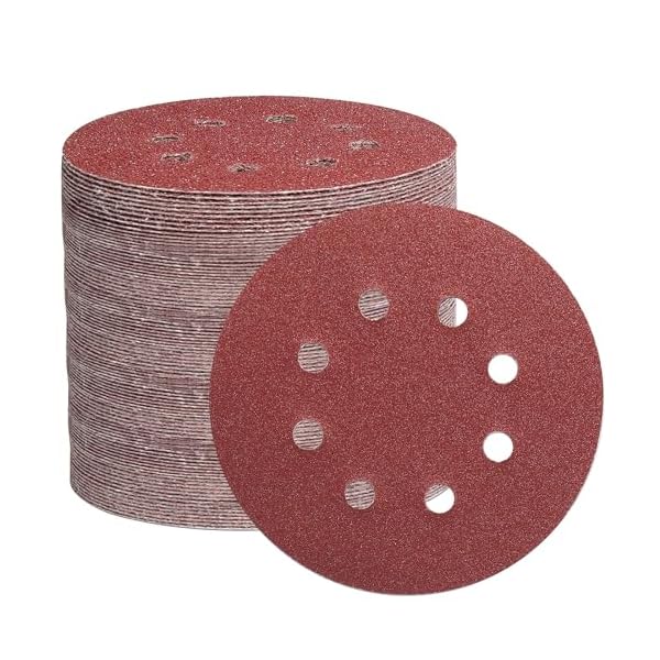 【送料無料】STEBREAM サンドペーパー サンディングディスク 125mm 8穴 丸型 100枚 #320番 サンドペーパー セット 耐水サンドペーパー 電...