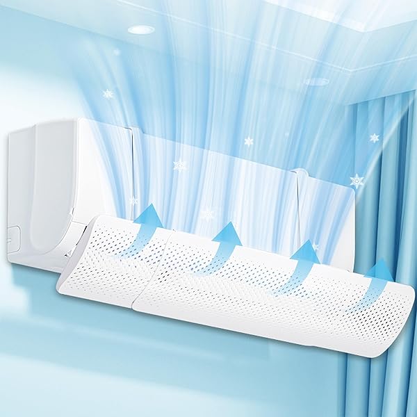 【送料無料】エアコン風よけカバー 直撃風対策 エアコン 風除け カバー 結露防止 風向調整 自由伸縮 ハニカム密孔 軽量 壁掛け式 ルームエアコン 空気循環 かぜよけ 家庭用クーラー 風向き 冷房 節電