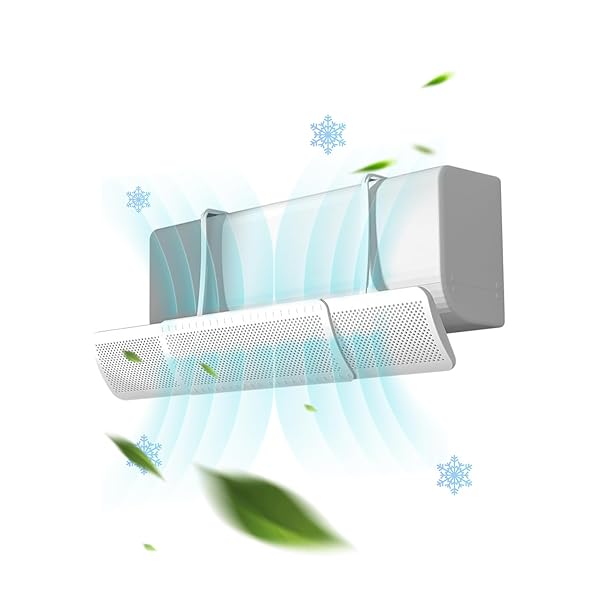 【送料無料】エアコン風よけカバー エアコン・ウィンドスクリーン 壁掛け式 直撃防止ウィンドスクリーン エアコン風除け 風よけエアコン 風向調整 循環空気供給 壁掛け57cm～92cm調節可能 取り付け簡単 数秒で組み立て可能 冷暖房兼用 結露防止 長