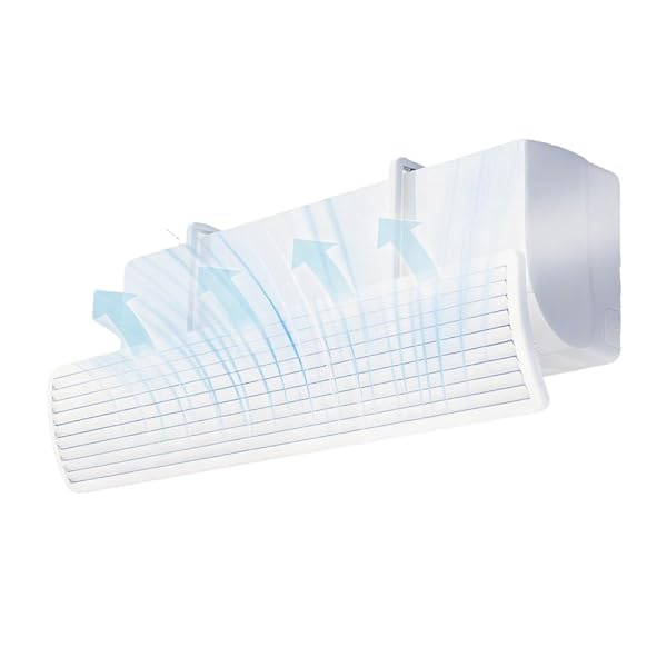 【送料無料】【高さも角度も自由に調整】 エアコン風よけカバー 直撃風防止 風向き上下120°調整 伸縮自在 高さ調整可 壁掛けエアコン風除け 循環送風 冷房暖房通用 穴あけ不要 取り付け簡単 節電 省エネ 結露対策 風向き調整板 エアコン用カバー エ