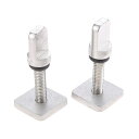 【送料無料】2個入り ステンレススチール フィンねじ フィンスクリュー プレートセット ナットセット ...