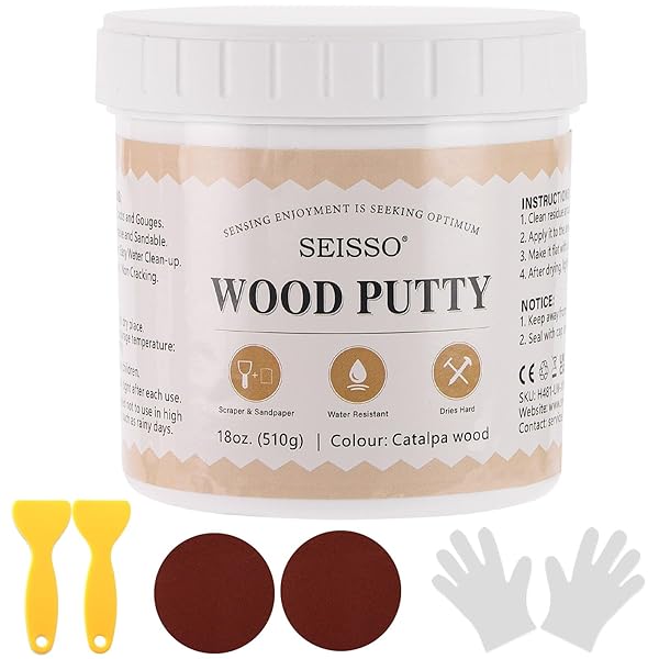 【送料無料】パテ 500g 隙間パテ 木工パテ フローリング 補修 穴埋めパテ ネジ穴 補修 ウッド ...