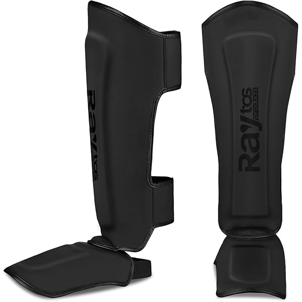 【送料無料】レガース 【格闘技用レッグサポーター】 キックボクシング 空手 柔道 総合格闘技 に最適 PUレザー＆三重構造内張り ひざサポーター すね当て プロテクター S/M/Lサイズ 3色展開 (黒, M)