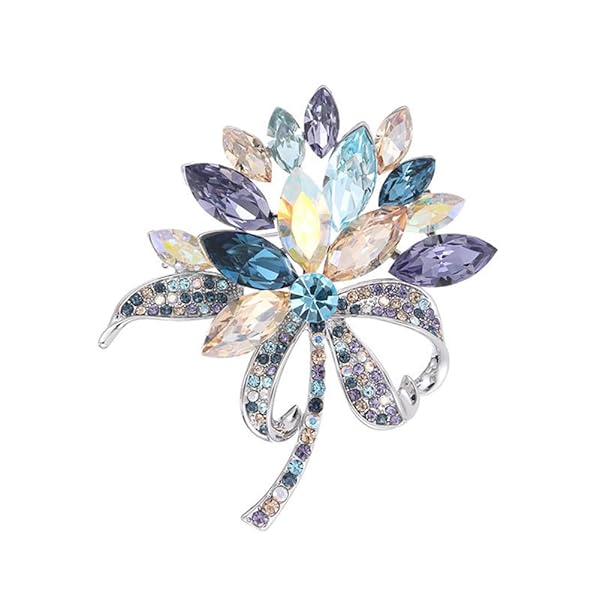 【送料無料】ブローチ コサージュ 花束 エレガント 卒業式 入学式 セレモニー ジルコニア フォーマル ジャケット スーツ ギフト 結婚式 お呼ばれ ドレス パーティー ピン おしゃれ 輝き ブローチ アクセサリー 優雅