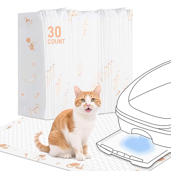 【送料無料】猫 トイレシート1週間 30枚 強力消臭 吸収力は十分です, は猫用のペットシーツで 47 x 37.3cm
