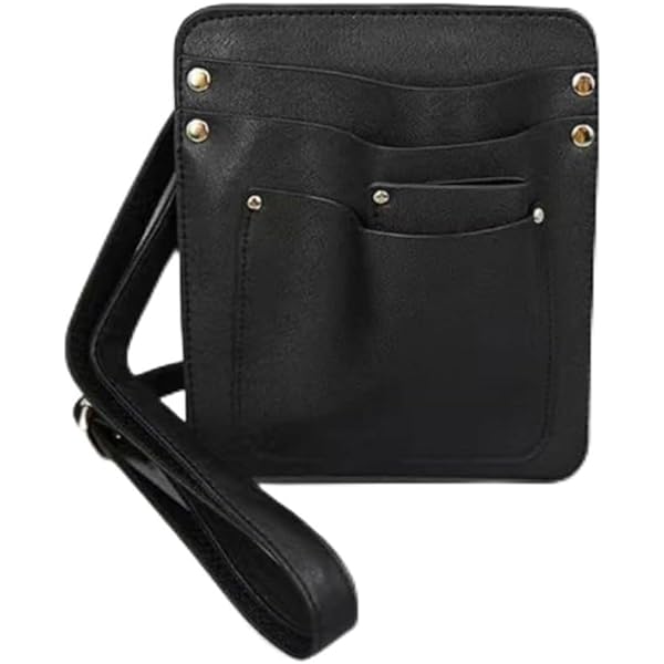 【送料無料】シザーケ ース 美容師 フローリスト ガーデニング ポーチ はさみバッ グ ツー ル ショルダー PUレザーハサミ 庭師のはさみの貯蔵花の袋の花の取り決めポケットの花の配置トレーニング花屋用品 (ブラック)