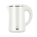 【送料無料】電気ケトル 小型 1.0L 1200W ハイパワー ステンレス内側 おしゃれ 空焚き防止 自動電源OFF 二重構造 触れても熱くない お手入れ簡単 ...