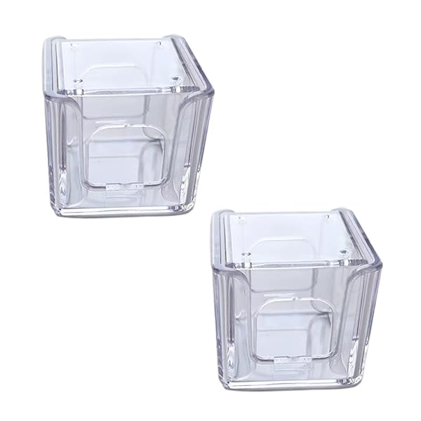 【送料無料】ビリヤード チョーク 収納ボックス チョーク 収納ホルダー 【2個入り】 アクリル 透明 四角い キューブ 保護ボックス 正方形 小さい ポータブル 耐久性 一目でわかる ビリヤード アクセサリー チョーク収納ボックス