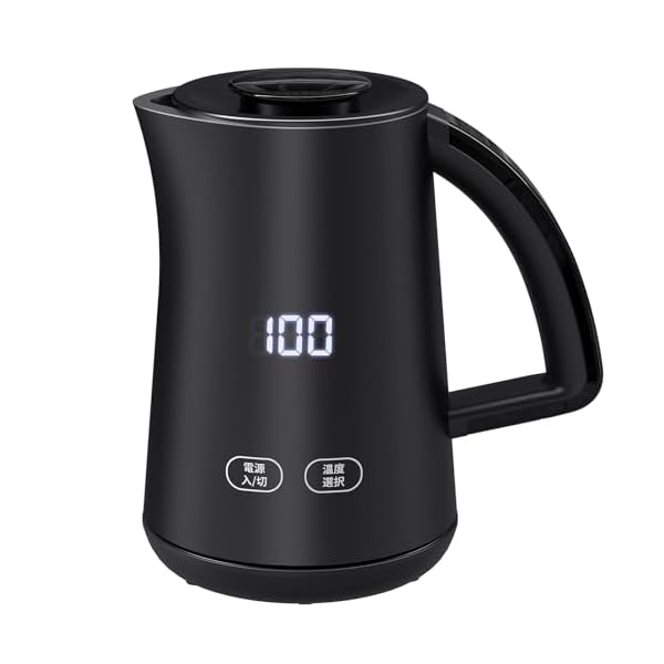 【送料無料】電気ケトル 電気ポット 小型 7段階温度調節 0.8L 一人暮らし 二人暮らし 湯沸かしケトル ..