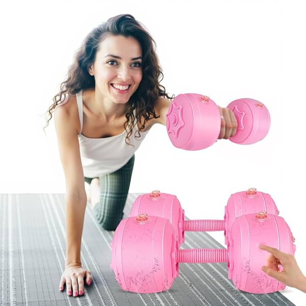【送料無料】水ダンベル 水で満たされたダンベル1-6 Kg 調整可能な重量 ウォーターダンベル トレーニング器具 床傷防止 静音 可変ダンベル ウォーターバッグ...