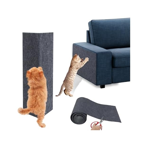 【送料無料】猫 爪研ぎ防止シート 猫 爪研ぎ 猫用爪とぎマット つめとぎ 爪研ぎ 猫 つめとぎポールリペア キャットタワーリペア カーペット 自由にカットできる 壁に貼る 幅40cm ソファー保護 床保護 壁保護 ロール 家具保護 インテリアに馴染む