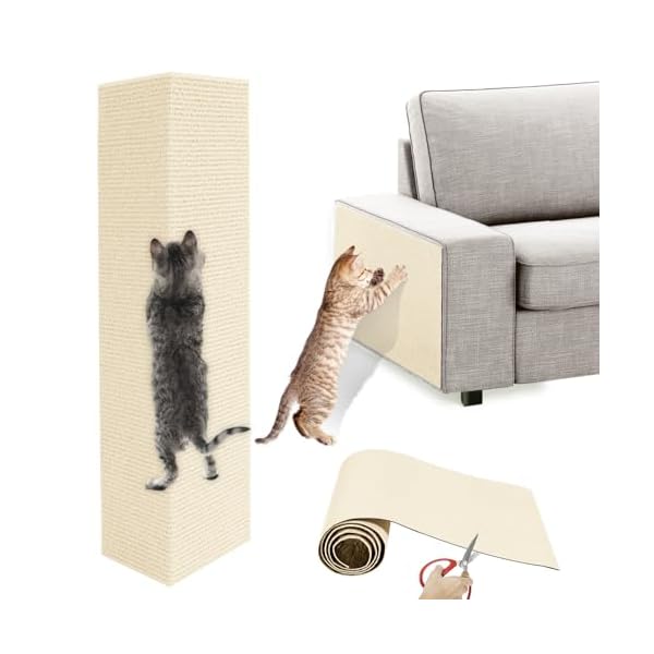 【送料無料】猫 爪研ぎ 猫 爪研ぎ防止シート 猫用爪とぎマット つめとぎ 爪研ぎ 40×300cm 猫 つめとぎポールリペア キャットタワーリペア カーペット 自由にカットできる 壁に貼る 幅40cm ソファー保護 床保護 壁保護 剥がせる ロール