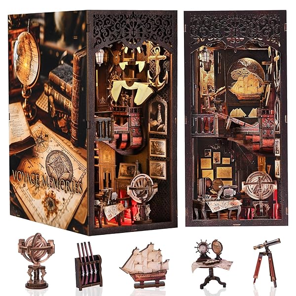 【送料無料】ブックヌック ドールハウス リーズ ミニチュア ハウス ログハウス キット 木製 立体パズル..