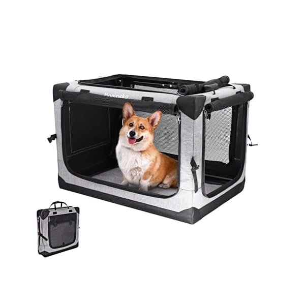 【送料無料】多用途 ペット ソフトクレート ソフトケージ ペットハウス カバー取り外せる 4面メッシュ..