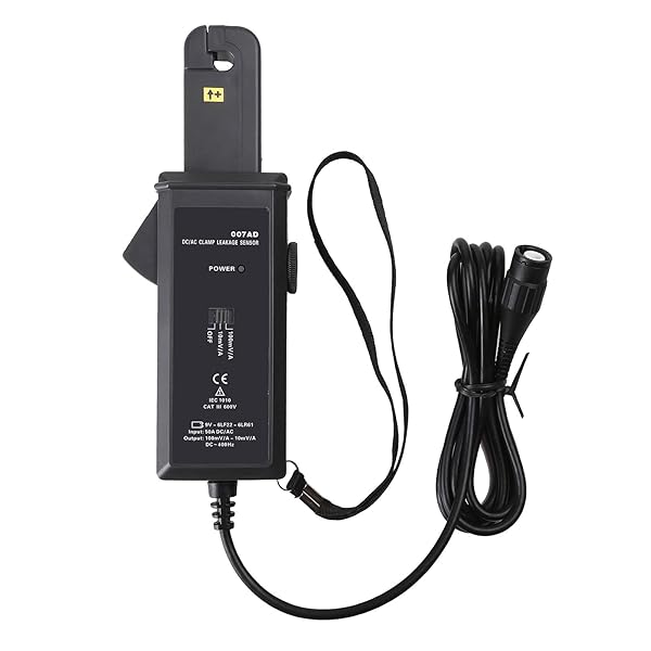 【送料無料】007AD AC/DC交流直流電流プローブ、AC/DC 0mA-50A、Φ7mm、メーカー直販、電流センサー、クランププローブ、オシロスコーププローブ、電流トランス CT、変流器、電流プローブ、クランプメーター、リーククランプ、漏れ電流計