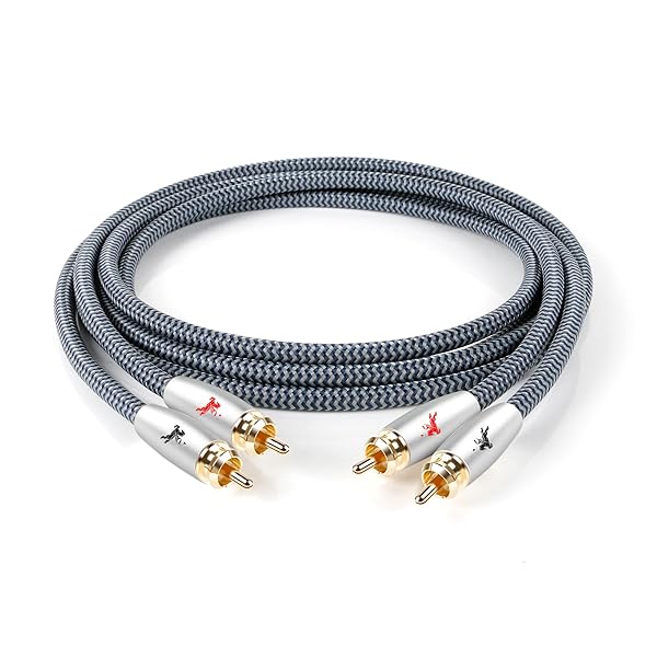 【送料無料】2RCAケーブル 2RCA to 2RCA 「オス-オス」 RCAオーディオケーブル ホームシアター/HDTV/アンプ/Hi-Fiシステム用 1M