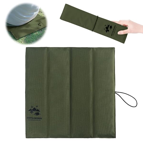 【送料無料】折り畳み座布団 キャンプ クッション アウトドア マット 冷気遮断 お尻マット キャンプ 座布団 軽量 防湿 折りたたみクッションマット 持ち運び バーベキュー/登山/花見/ピクニックに適した (グリーン)