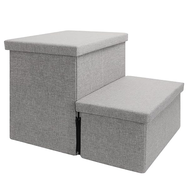 【送料無料】犬 階段 ステップ ペット階段 ドッグステップ 2段 収納型犬用階段 二段犬踏み台 ベッ ...