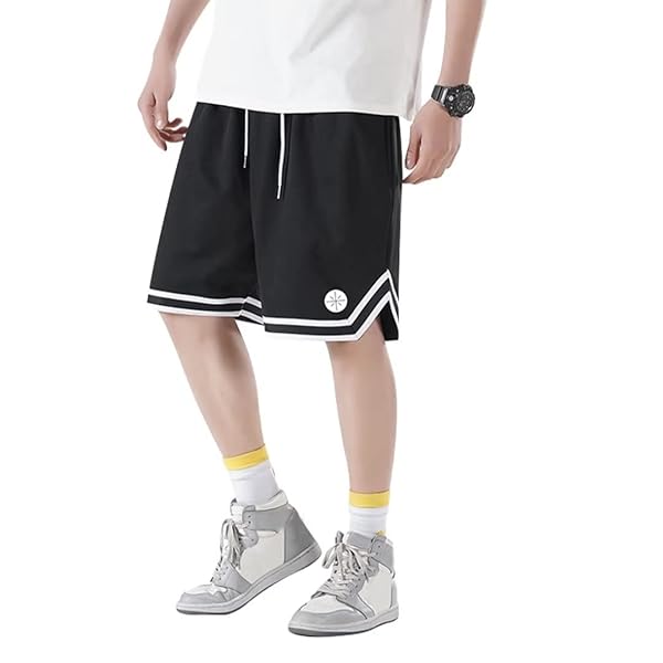 【送料無料】ハーフパンツ メンズ スポーツ トレーニングショートパンツ バスケパンツ 軽量 吸汗速乾 スポーツウェア K3350 BK S