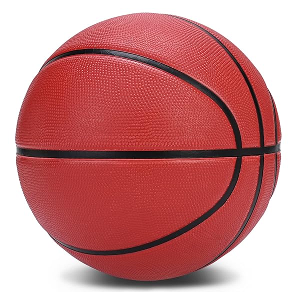【送料無料】ラバー製バスケットボール サイズ7（ブラック＆オレンジ/未空気注入）10代～大人向け 屋内・屋外兼用 競技用・トレーニング用・ストリートボール男子/女子/ユース対応 スポーツギフトに最適