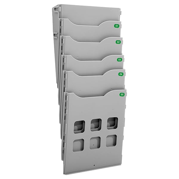 【送料無料】ファイルフォルダー 壁掛け a4 ファイルホルダー 5ポケット 入れ ポケット 個別収納式 小..