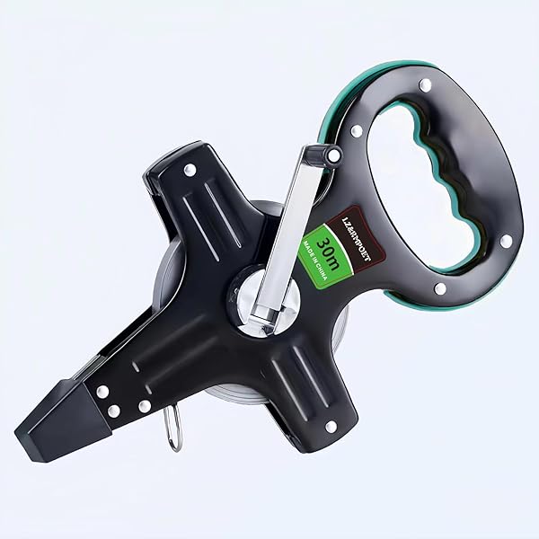 【送料無料】メジャー 巻尺 30m ステンレス鋼 防錆 丈夫 コンパクト スケール 計測 測量 測定 巻き尺 ..