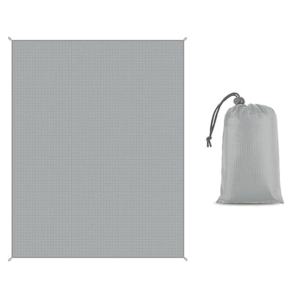 【送料無料】レジャーシート 140x100CM ピクニックマット 折りたたみ 防水 洗える 収納便利 軽量 遠足 キャンプ 持ち運び簡単 四季適用 アウトドア 収納袋付属 (グレー)