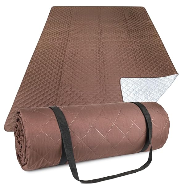 【送料無料】2024 登場 両面撥水加工 レジャーシート 厚手 ピクニックシート大判 4層構造 収納袋付く 軽量 レジャーシート 折り畳みやすい コンパクト収納 200X200 キャラメルブラウン