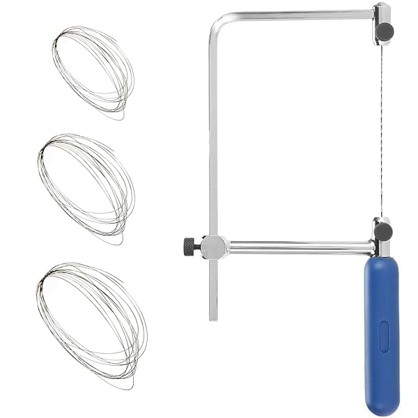 【送料無料】糸鋸セット 精密糸鋸 ダイヤモンドワイヤー ガラス 超極細 手動 陶器 石細工 切断用 替え..