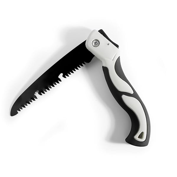 【送料無料】ノコギリ のこぎり 小型 折りたたみ 刃渡り130mm 安全ロックボタン付き 滑り止めハンドル ..