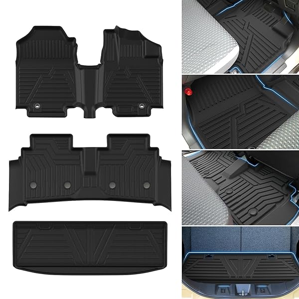 【送料無料】スズキ スペーシア フロアマット+セカンドマット+ラゲッジマット スペーシア カスタム フロアマット MK54S 3D立体 MK94S トランクマット 防水 縁高 汚れ防止 TPE 滑り止め アクセサリー