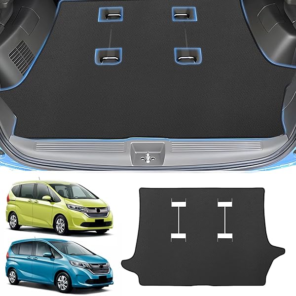 【送料無料】新型 フリード GB5/6/7/8型 車種専用 ラゲッジマット Freed GB5 GB6 GB7 GB8型 専用 2Dトランクマット PVC素材 カーゴマット 滑り止め 巻け収納 保護マット 防水 耐汚れ 耐摩擦 ラゲッジトレイ 取付簡