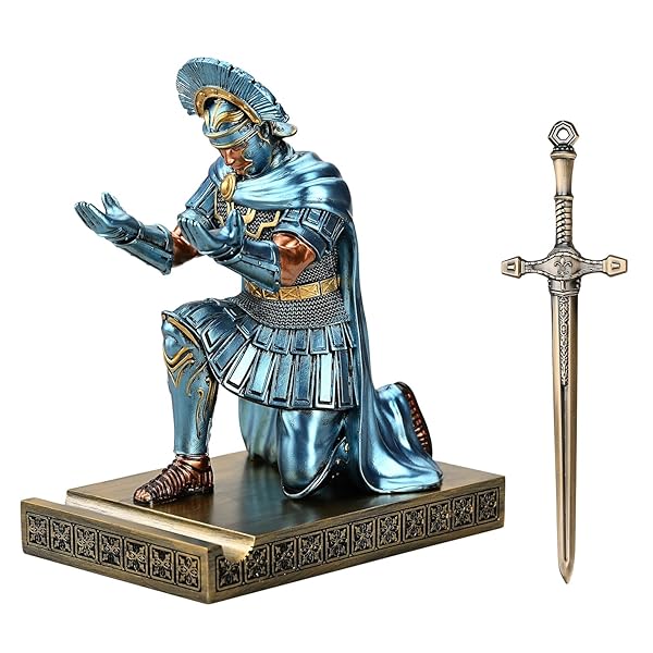 【送料無料】Centurion Cloak Warrior Knight ペンホルダー 携帯電話スタンド デスクオーガナイザー アクセサリー オフィスや自宅への...