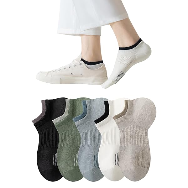 【送料無料】靴下 メンズ くるぶし 夏 ショートソックス 吸汗速乾 蒸れない靴下 通気性 男性用 綿スポーツソックス 夏用 5足セット カジュアル 耐久性 24‐27cm