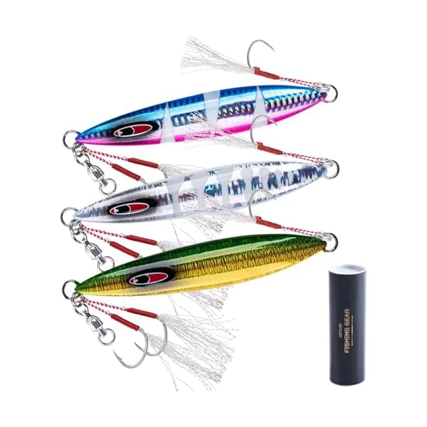 【送料無料】(ゴチュール) メタルジグセット 夜光 スロージギング オフショア ショート タチウオ 真鯛 ..