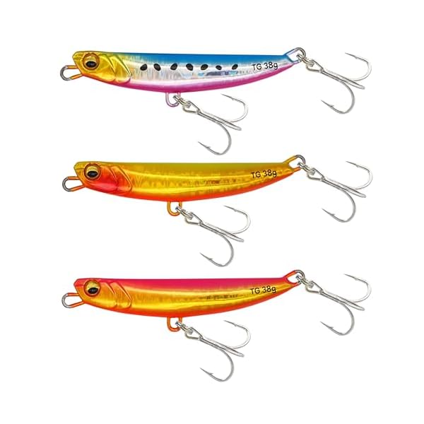 【送料無料】ルアー ヒラメ メタルジグ TG タングステン 38g 42g 3色セット シーバス 青物 ルアー 鉄板ジグ ワンダーTG