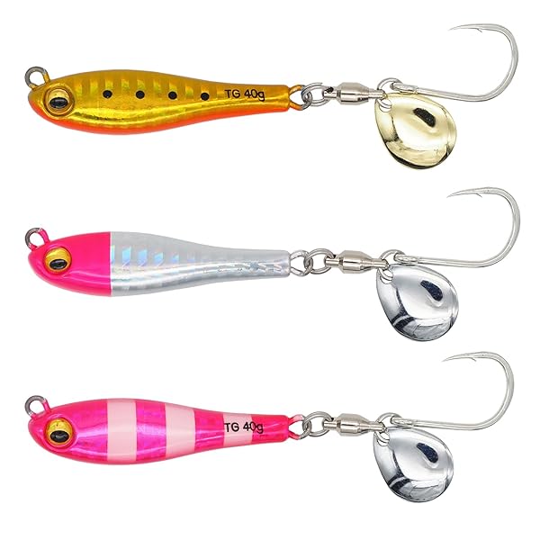 【送料無料】ルアー メタルジグ TG 青物 サワラ ブレードジグ タングステン内蔵 30g 40g 60g 3色セット シーバス ルアー ヒラメ ジグ スピンテールジグ マジックブレード