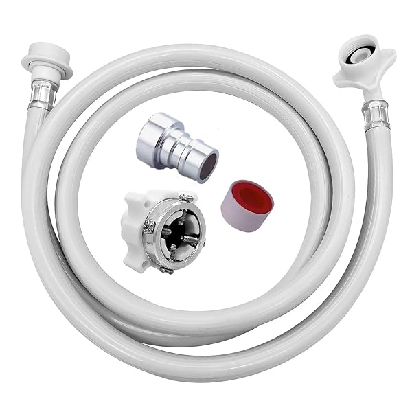 【送料無料】洗濯機給水ホース 全自動用 0.8M 全自動洗濯機給水ホース ワンタッチ元口付き 洗濯機給水延長ホース ワンタッチ接続 抜け防止 水漏れ防止 洗濯機用ホース交換部品