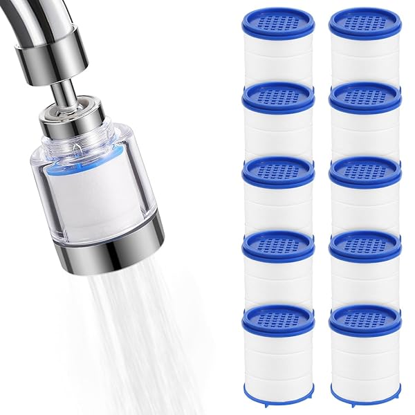 【送料無料】浄水器 蛇口直結型 増圧式 浄水カートリッジの洗浄・交換可能 蛇口 7段階ろ過 高流量 360..