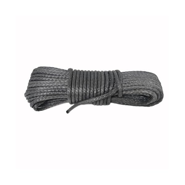 【送料無料】ウインチロープ 10141Lbs 牽引ロープ 車 30M*6mm 高分子ロ-プ グレー 電動ウインチ ダイニーマロ-プ リギングロ-プ